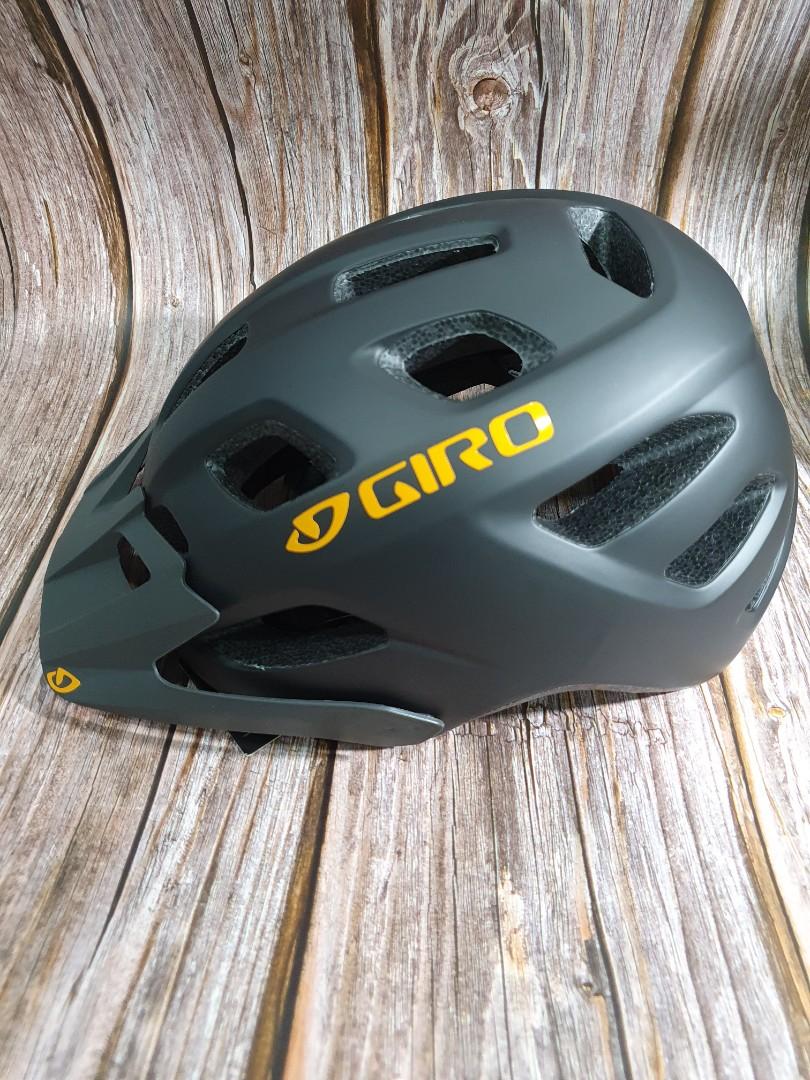 Giro Fixture Helmet Black Orange Sports Equipment Bicycles Parts Bicycles on Carousell