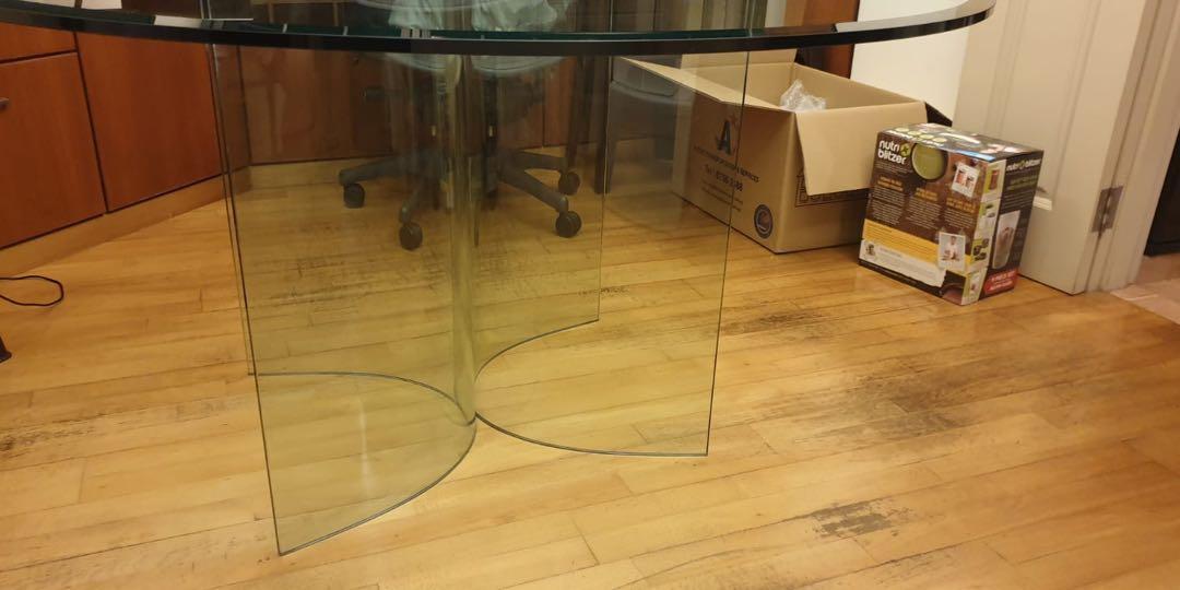 Glass Dining Table, Furniture & Home Living, Furniture, Tables & Sets