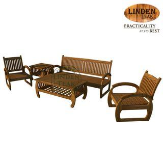 Wood Sofa Set Sofas Carousell Philippines