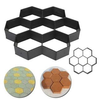 Hexagon Pattern Brick Concrete Mold for Garden Path Pavement Walkway