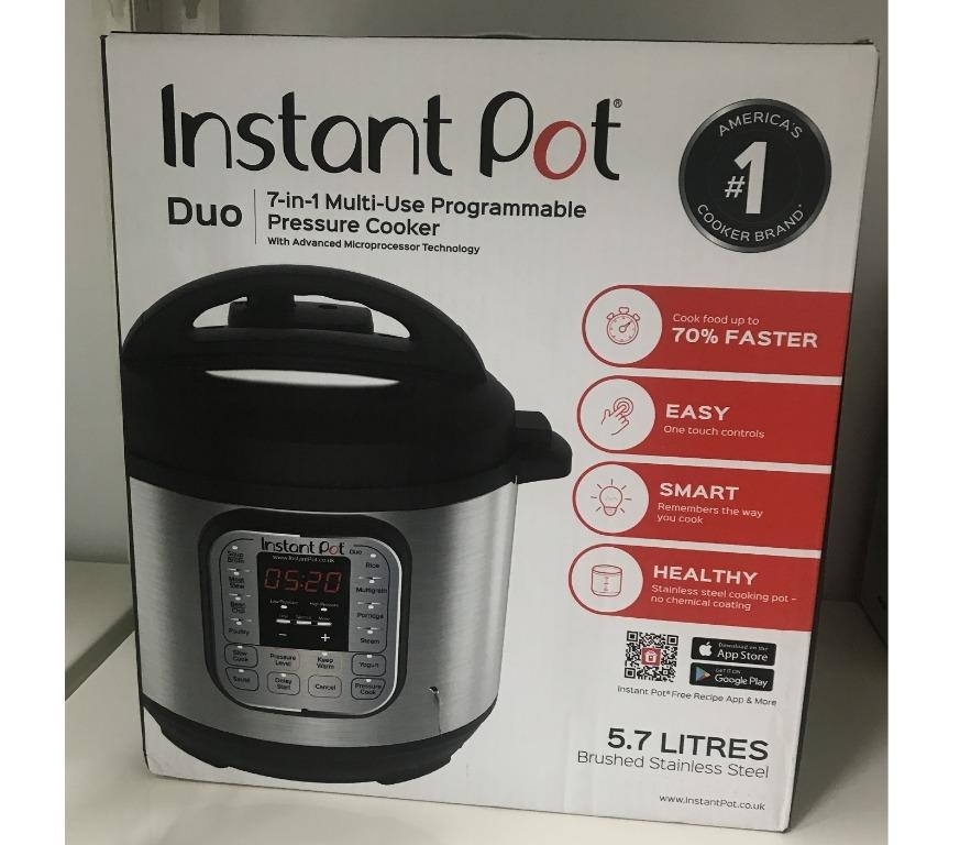 Instant Pot Duo Gourmet 9-in-1, 5.7L Multi Pressure Cooker(Dented)