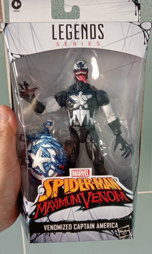 Marvel Legends Spider-Man - Figurine Venomized Captain America de 15 cm - Edition Collector