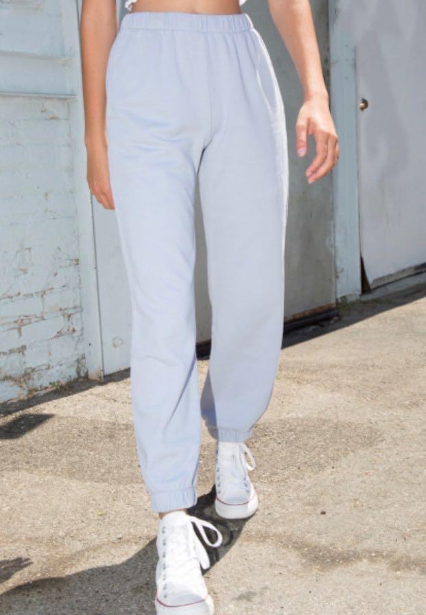 INSTOCKS brandy melville periwinkle light blue rosa sweatpants