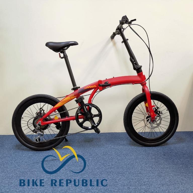 Java Zelo Xelo 20 Foldable Bike In Stock Red Sports Equipment Bicycles Parts Bicycles on Carousell
