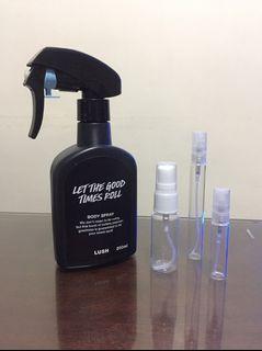 Let the Good Times Roll Body Spray by Lush Decant / Takal
