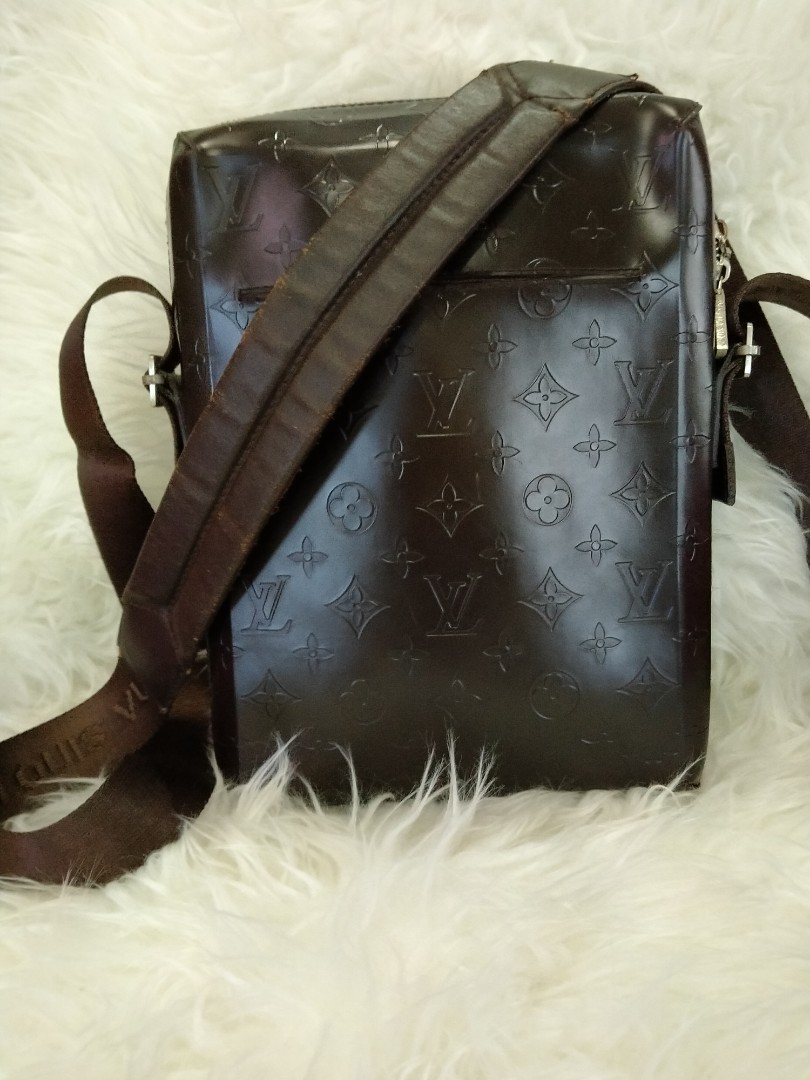 Louis Vuitton Brown Monogram Leather Glace Bobby Shoulder Bag with monogram  at 1stDibs