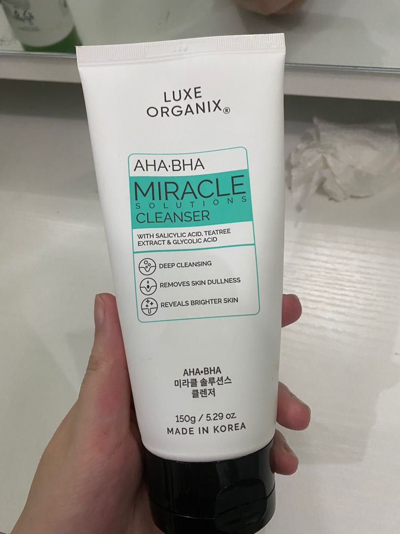 Luxe Organiz AHA BHA Miracle Cleanser, Beauty & Personal Care, Face ...
