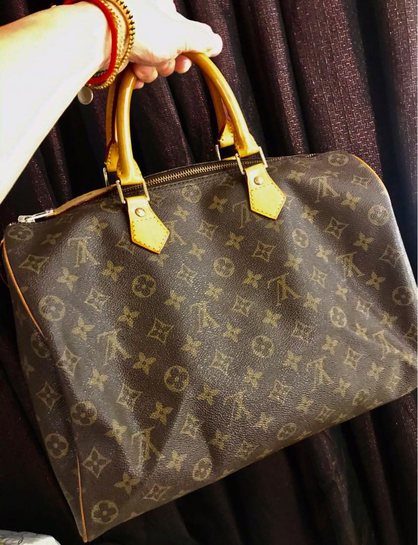 Louis Vuitton Speedy 35 Monogram PRE LOVED Luxury Bags  Wallets on  Carousell