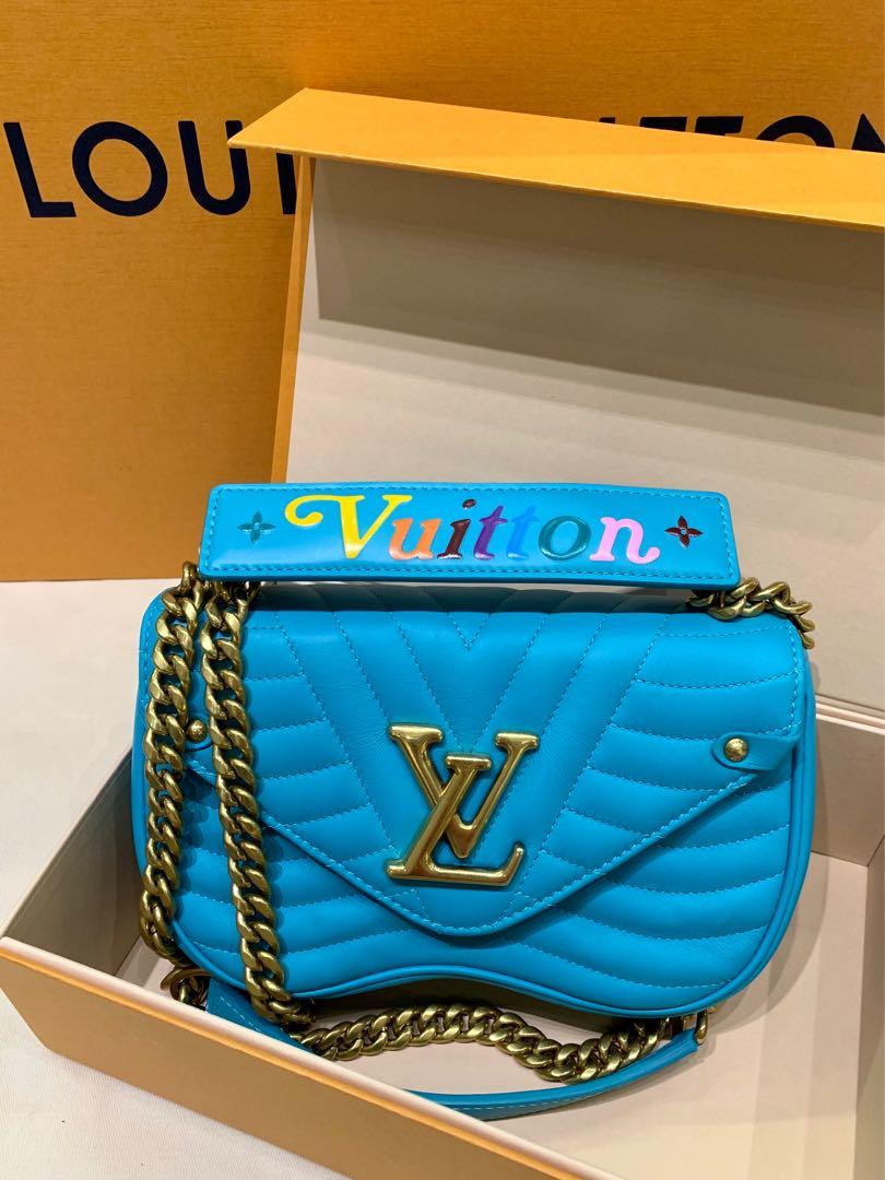 Louis Vuitton Malibu Green Calfskin New Wave Chain Bag PM