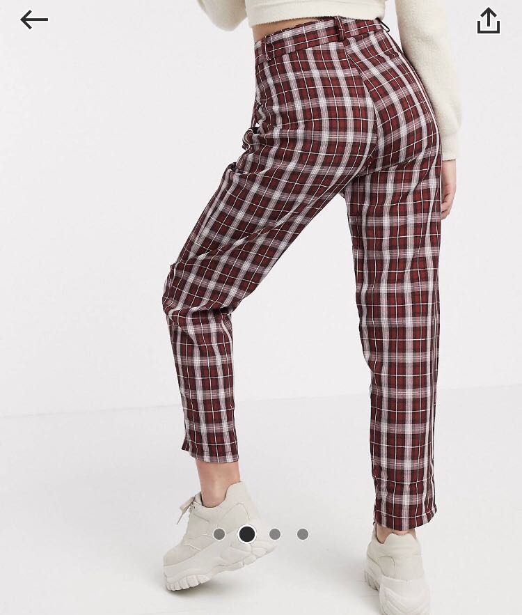 missguided plaid pants