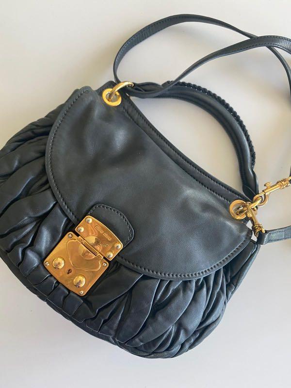 Miu Miu Bandoliera Matelasse Nero Luxury Bags Wallets on Carousell