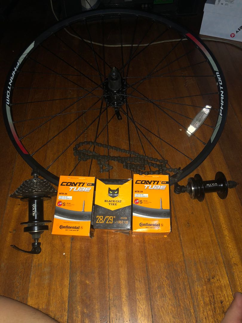 orange mtb parts