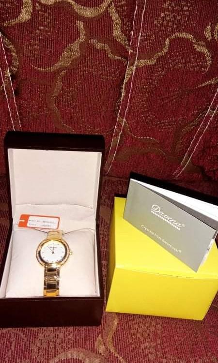 Original Davena watch with real swarovski crystals luxury watch