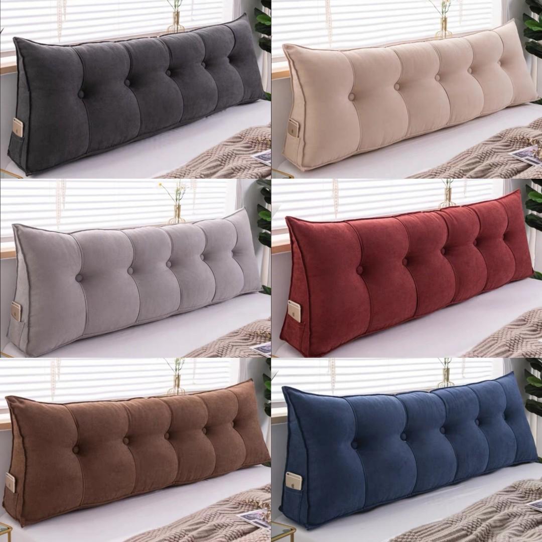 Bedside Cushion Triangular Bedside Big Pillow Large Backrest Soft