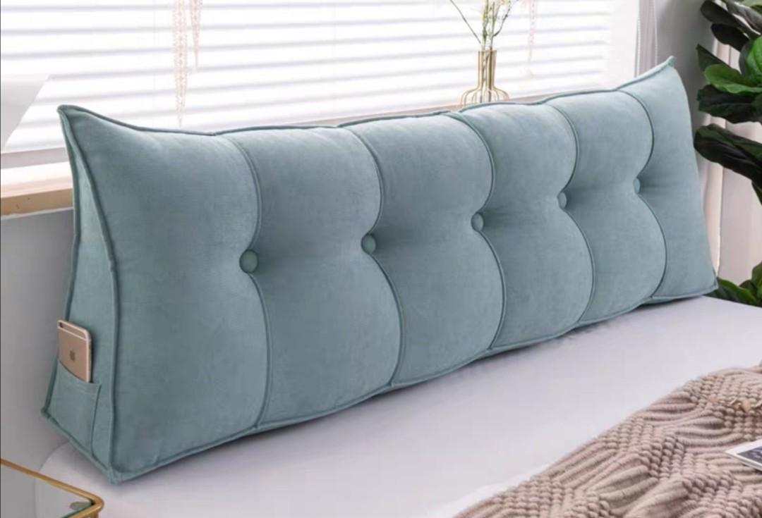 Bedside Cushion Triangular Bedside Big Pillow Large Backrest Soft