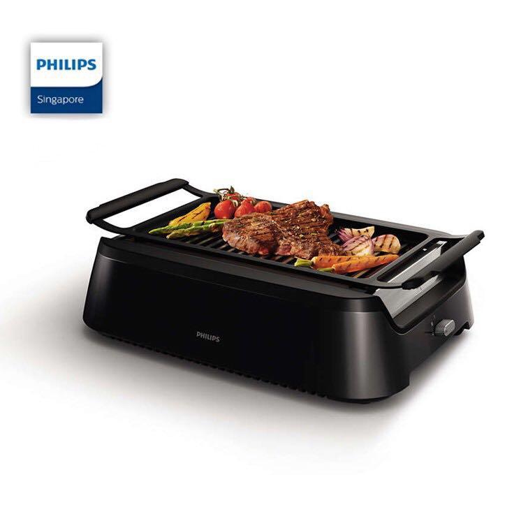 Philips Smokeless Grill Hd6370 91 Indoor Grill Bbq Home Appliances Kitchenware On Carousell