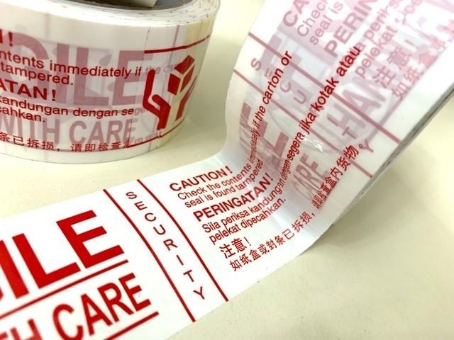 Premium Fragile Tape 3 Languages English Malay Mandarin Books Stationery Stationery On Carousell