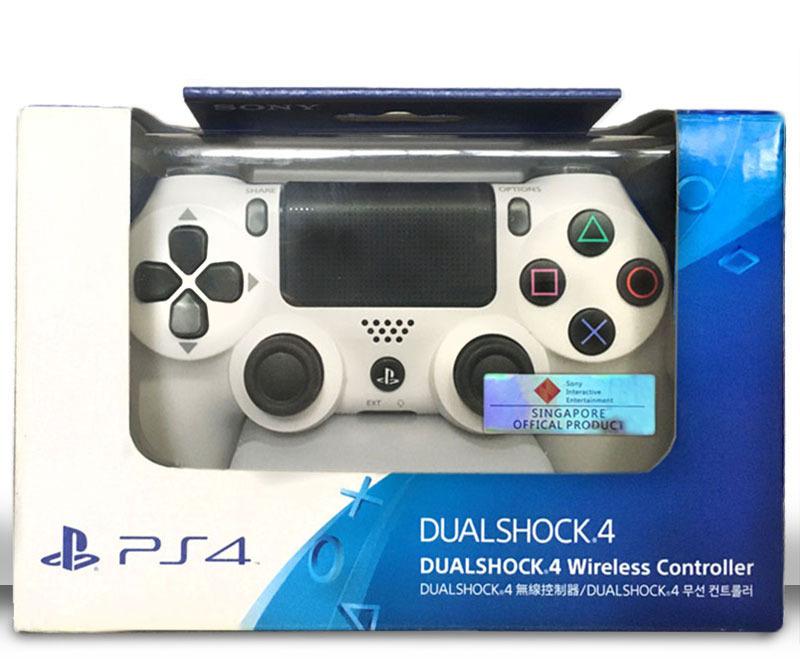 white dualshock ps4 controller