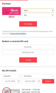 500 Qoo10 Gift Card For 475 Entertainment Gift Cards Vouchers On Carousell