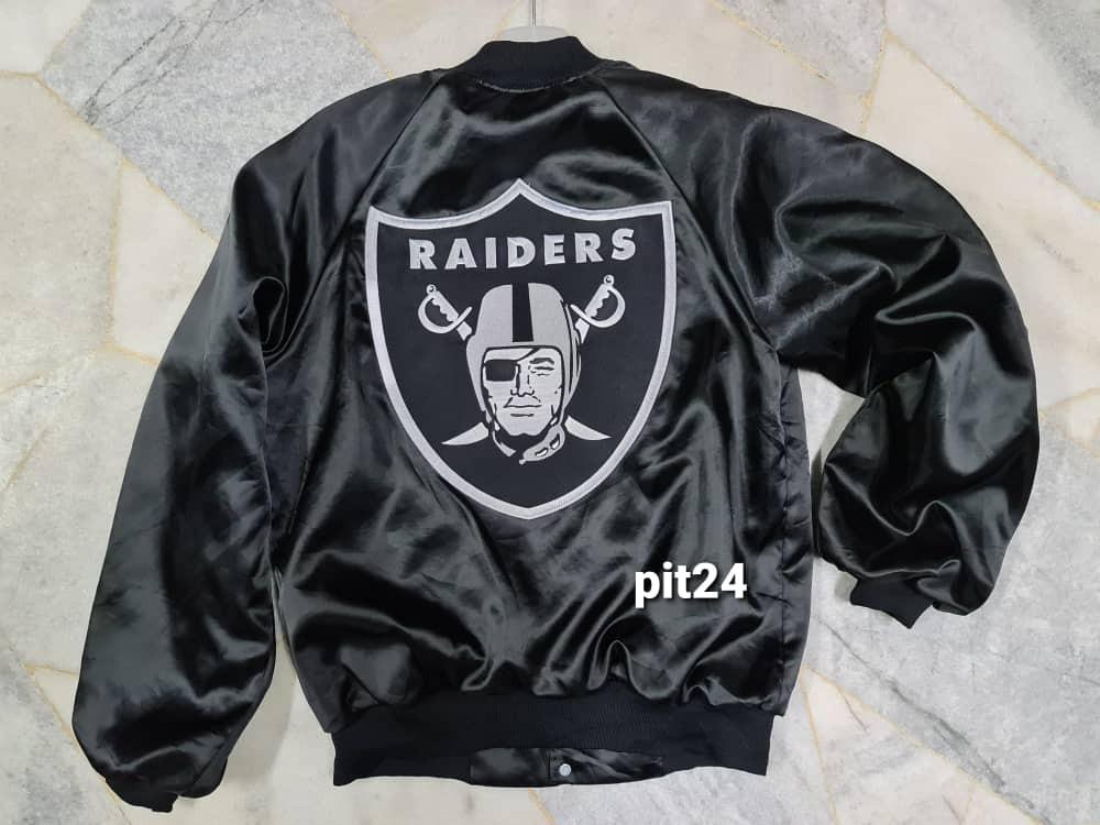 Raiders Satin Jacket Men S Fashion Clothes Tops On Carousell