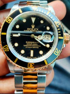 Gold rolex used discount mens