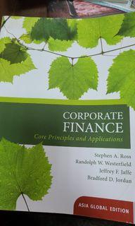 ross corporate finance core principles applications財務管理 外文書