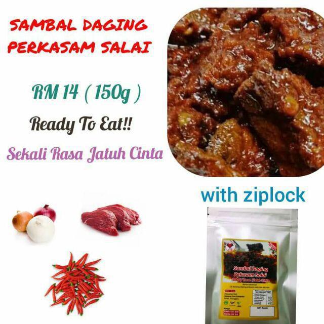 Sambal Daging Pekasam Salai Food Drinks Packaged Snacks On Carousell