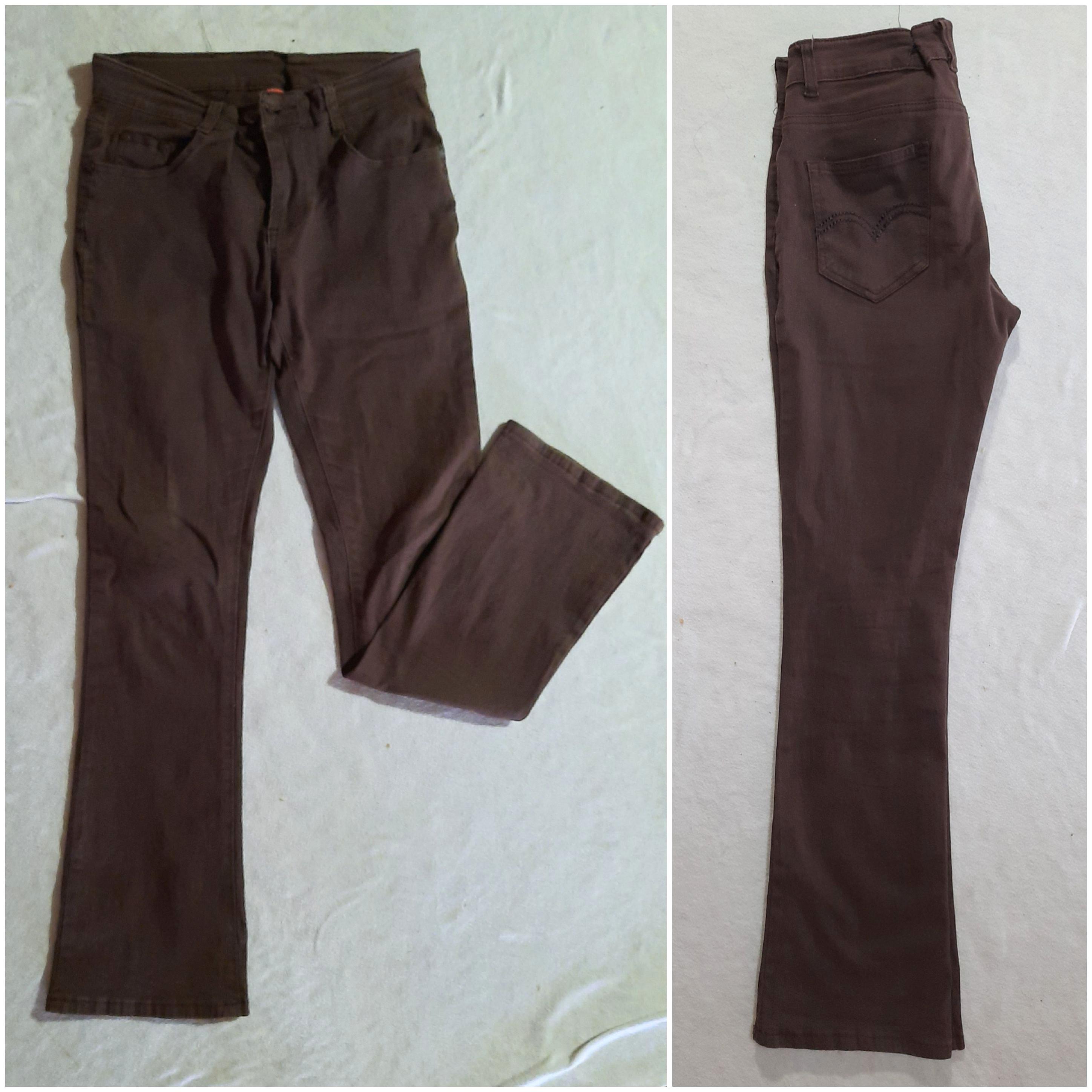 Seluar slack cutting bootcut, Women's