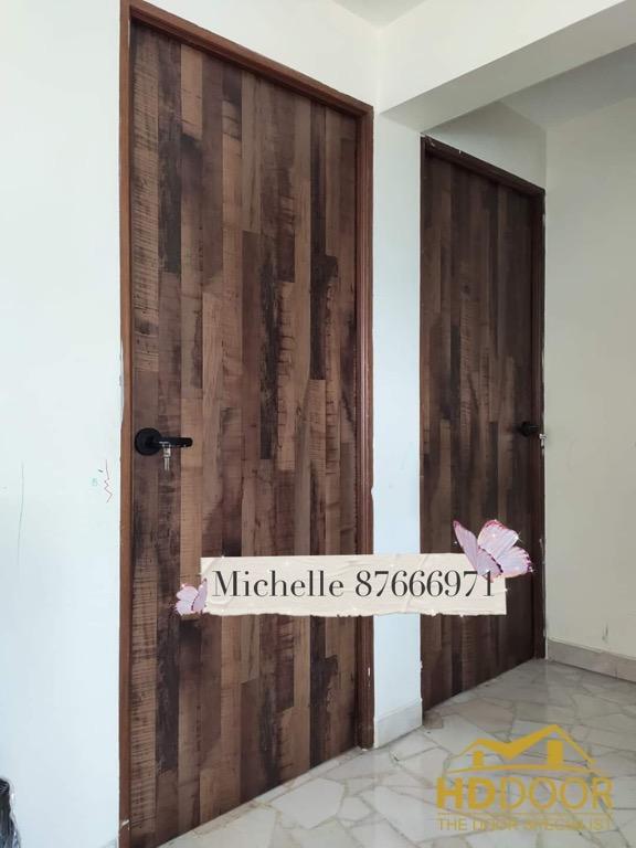 Single Leaf Full Solid Laminate Bedroom Door Home Services Renovations On Carousell
