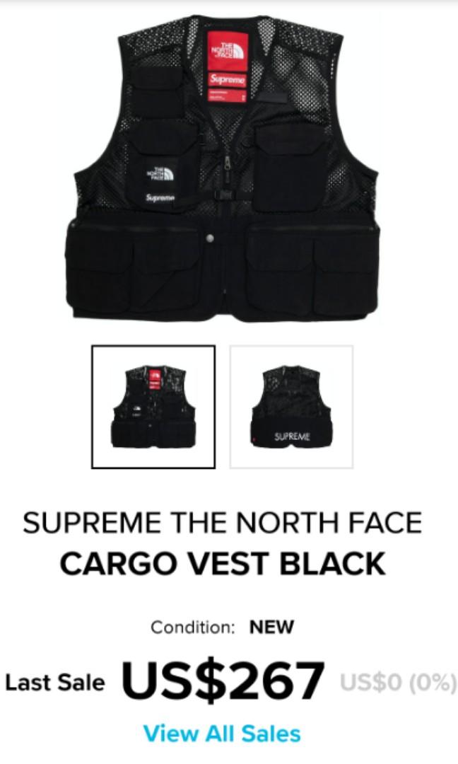 supreme the north face cargo vest black