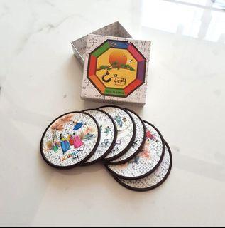 Tatakan Gelas Korea Impor Coaster Gelas Souvenir Minum Rumah Tangga