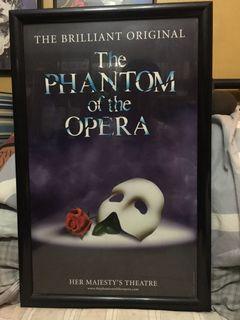 The Phantom of the Opera framed poster Andrew Lloyd Webber Cameron Mackintosh Les Miserables Cats Miss Saigon Musical