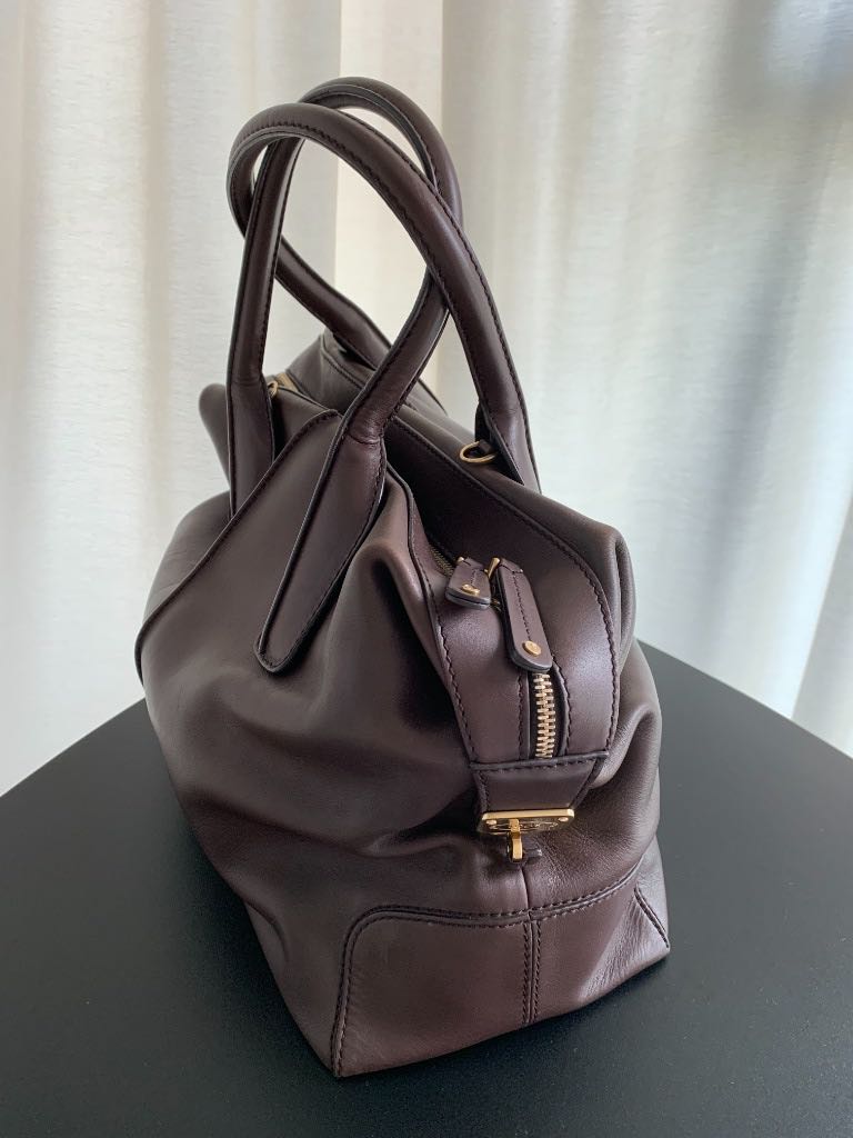 Tod's D-Styling Bauletto D-Bag Chocolate Dark Brown, Luxury, Bags ...