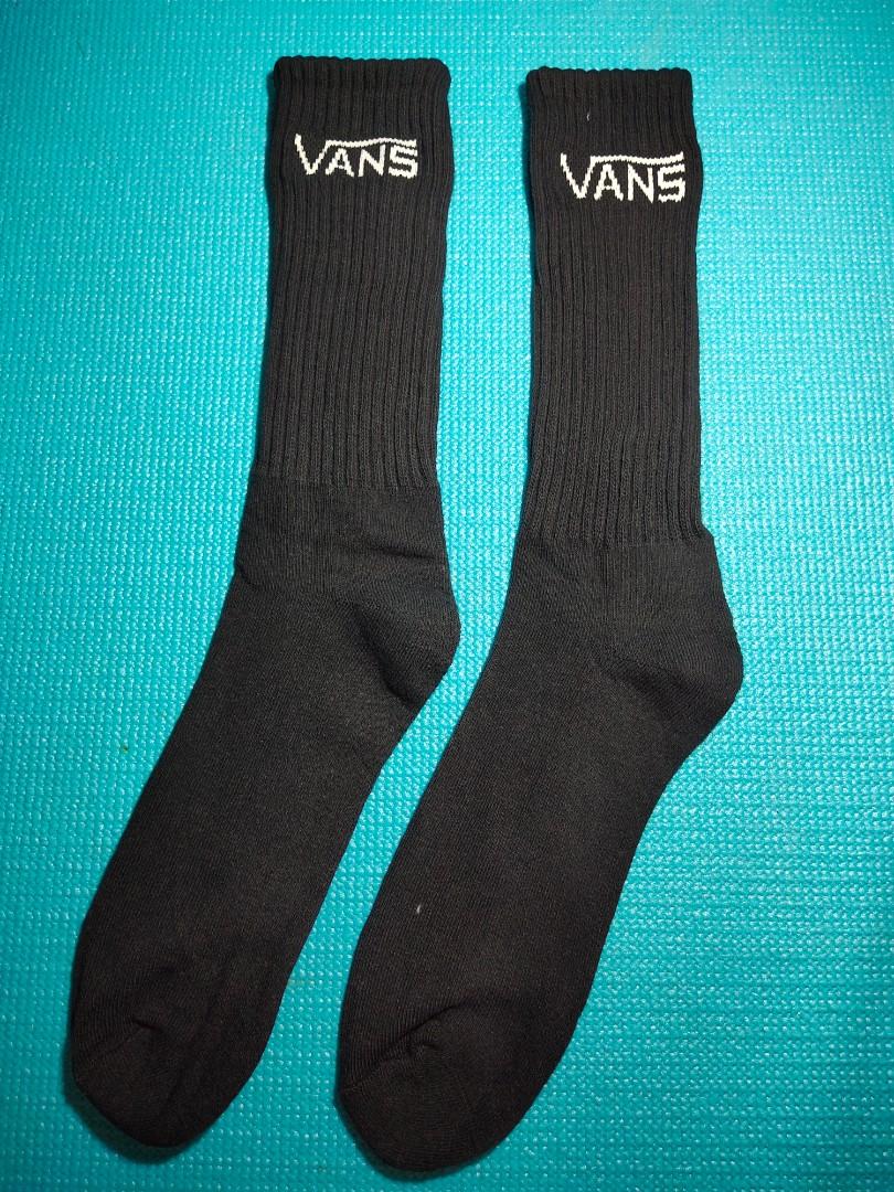 vans high white socks