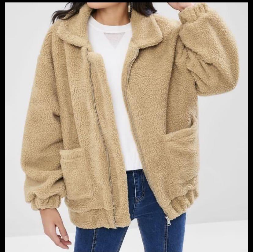 Zaful teddy jacket top