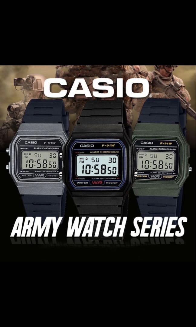 casio army watch