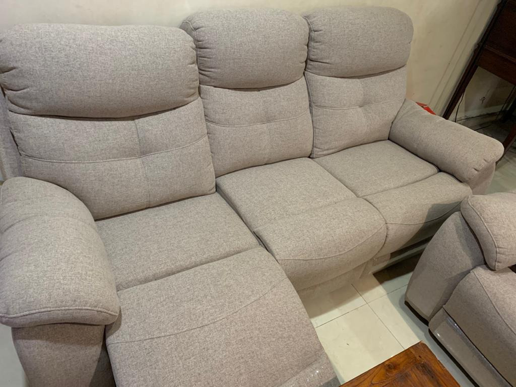 3 + 2 Harvey Norman Recliner Fabric Sofa, Furniture & Home Living