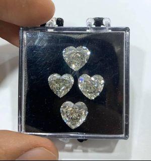 3CARATS LOOSE HEART LAB GROWN DIAMONDS