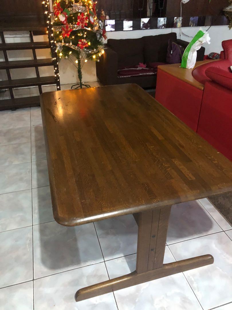 6 Seaters Branded Dining Table (Category: Chairs) located in Valenzuela. Submitted by 3ssiastansachajapansurplus (Listing ID 1037087728, Image 3). Description: Good as new Good brand Solid wood .