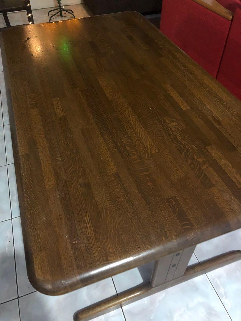 6 Seaters Branded Dining Table (Category: Chairs) located in Valenzuela. Submitted by 3ssiastansachajapansurplus (Listing ID 1037087728, Image 2). Description: Good as new Good brand Solid wood .