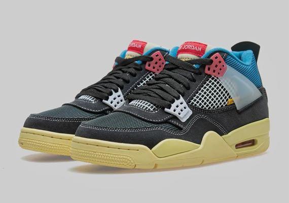 Air Jordan 4 x UNION LA Off Noir, Men's Fashion, Footwear, Sneakers on  Carousell