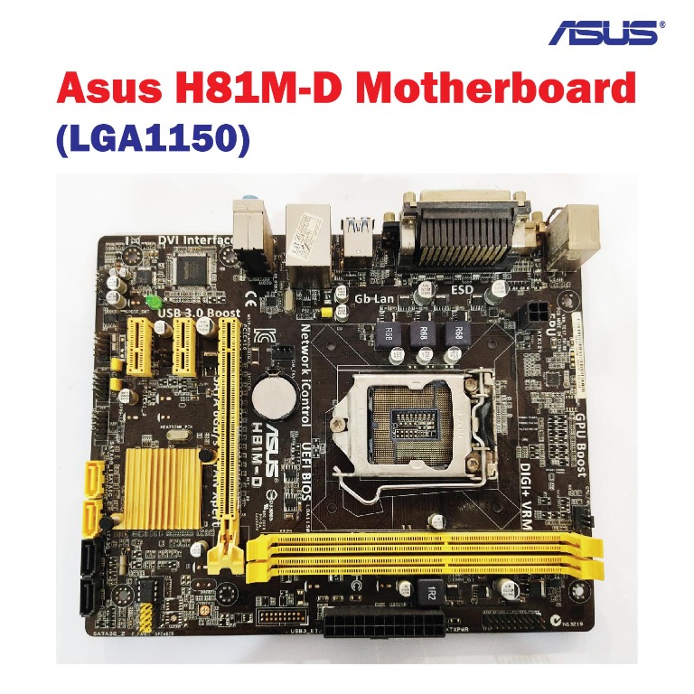 Asus H81m D Motherboard Lga1150 Electronics Computers Others On Carousell
