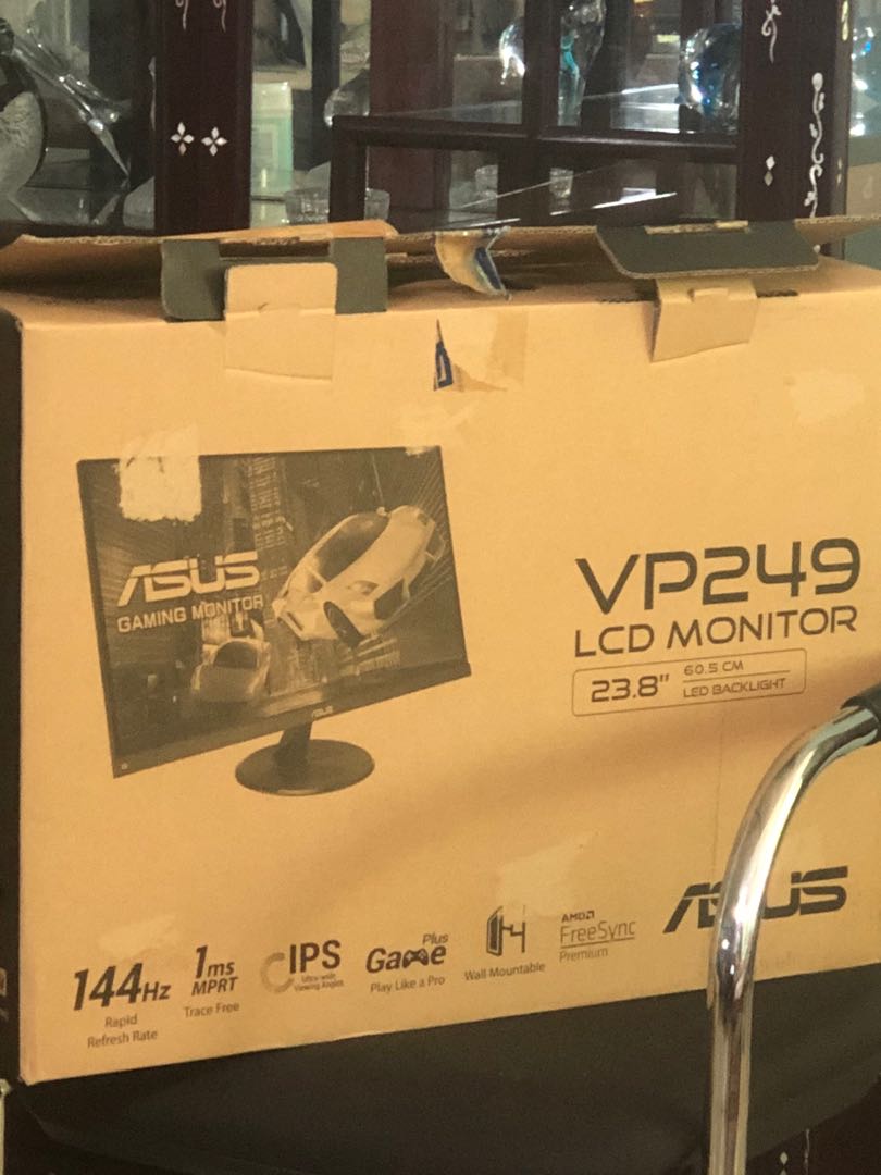 Asus Vp249qgr 23 8 Inch Gaming Monitor Electronics Computer Parts Accessories On Carousell