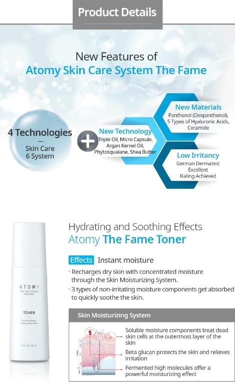 Atomy Korean Skin Care System THE FAME, Beauty & Personal Care, Face ...