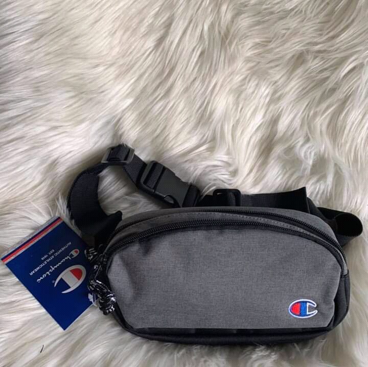 champion fanny pack grey