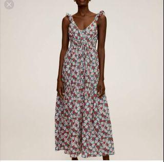 Authentic mango floral long dress