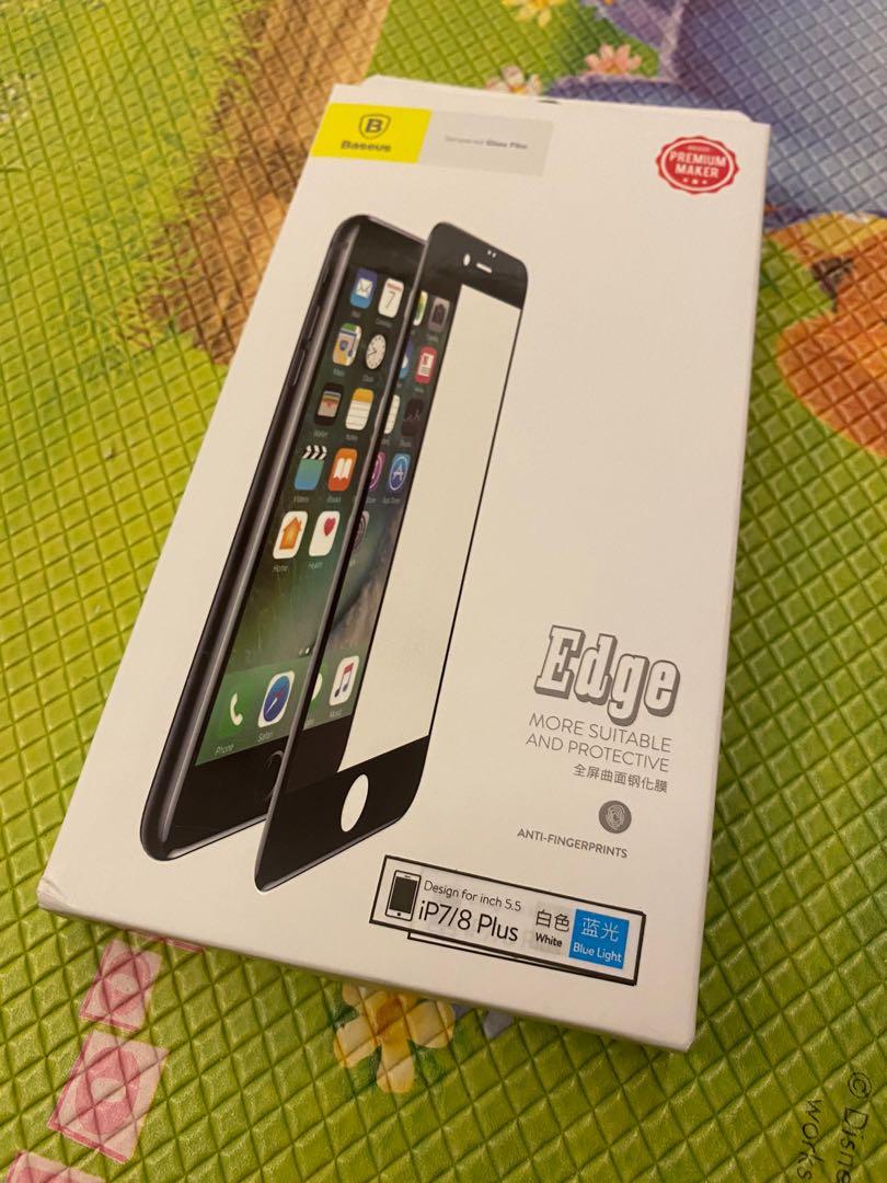 Baseus screen protector (Category: Everything Else) located in Singapore. Submitted by weezer (Listing ID 1037176018, Image 1). Description: iPhone 7 Plus Baseus screen protector Suitable for iPhone 8 Plus Selling due to bought the wrong model online .