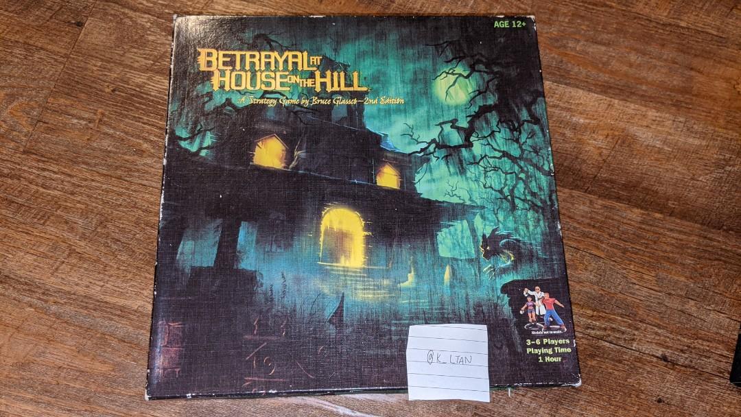 Betrayal At House On The Hill Board Game Toys Games Board Games Cards On Carousell