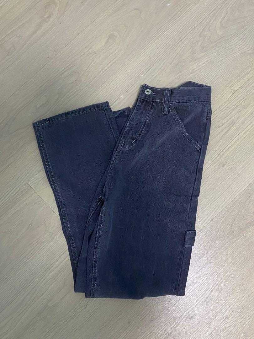 black denim carpenter jeans