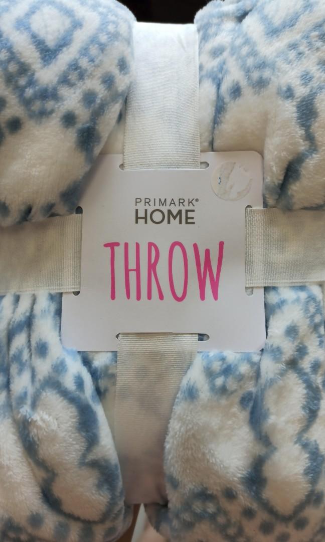 Bnwt Primark Throw Furniture Home Living Home Decor Cushions Throws on Carousell